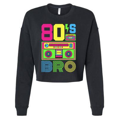 80s Bro 1980s Fashion 80 Theme Party Outfit Eighties Costume Cropped Pullover Crew