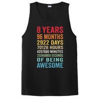 8th Birthday 8 Years Old Vintage Retro 96 Months PosiCharge Competitor Tank