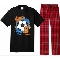 8th Birthday 8 Years Old Soccer Ball Pajama Set