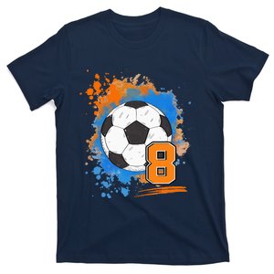 8th Birthday 8 Years Old Soccer Ball T-Shirt