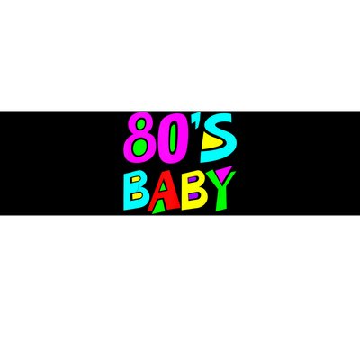 80s Baby 80s Costume Tank Top Bumper Sticker