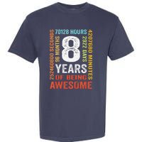 8th Birthday 8 Years Old Vintage 96 Months Garment-Dyed Heavyweight T-Shirt