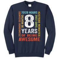 8th Birthday 8 Years Old Vintage 96 Months Sweatshirt