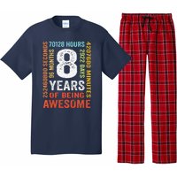 8th Birthday 8 Years Old Vintage 96 Months Pajama Set