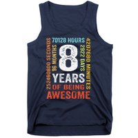 8th Birthday 8 Years Old Vintage 96 Months Tank Top