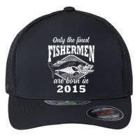 8th Birthday 8 Years Old Fishermen Fishing Born 2015 Flexfit Unipanel Trucker Cap