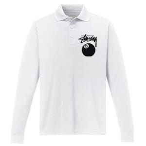 8 Ball Performance Long Sleeve Polo