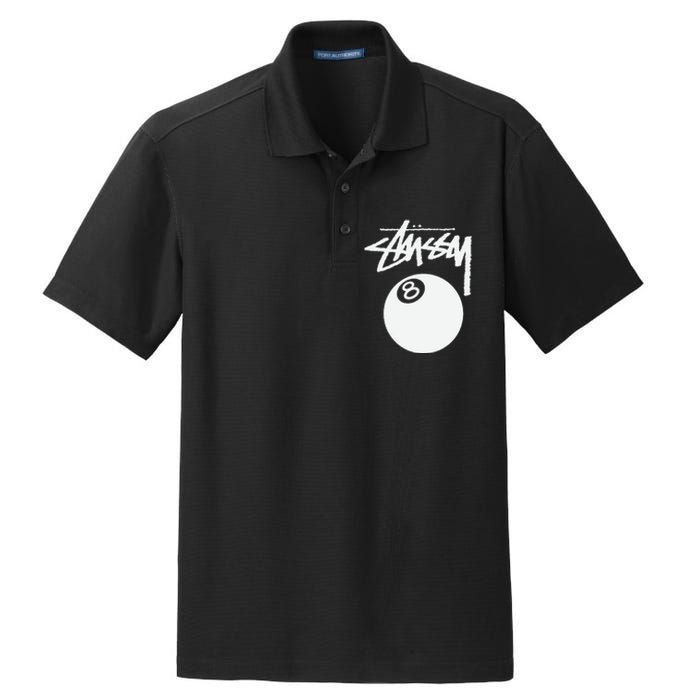 8 Ball Dry Zone Grid Polo