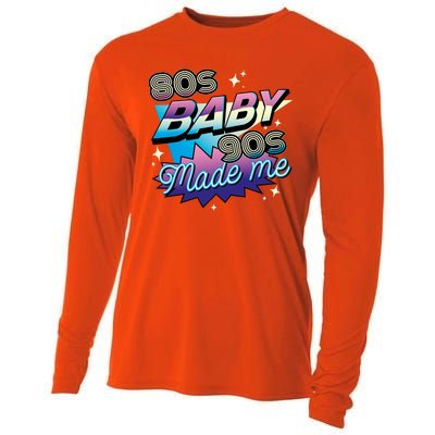 80s Baby 90s Made Me Retro Cooling Performance Long Sleeve Crew