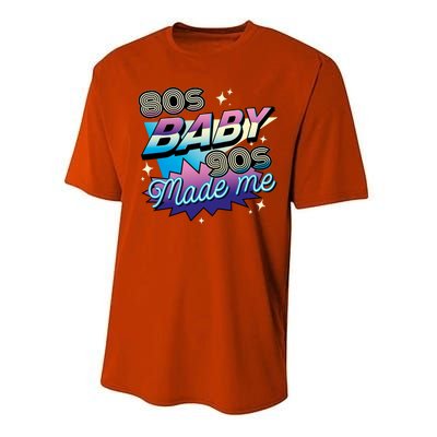 80s Baby 90s Made Me Retro Performance Sprint T-Shirt