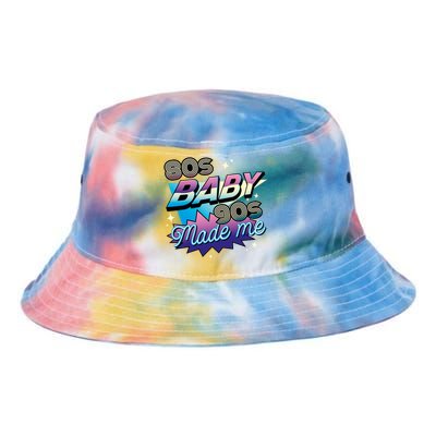 80s Baby 90s Made Me Retro Tie Dye Newport Bucket Hat