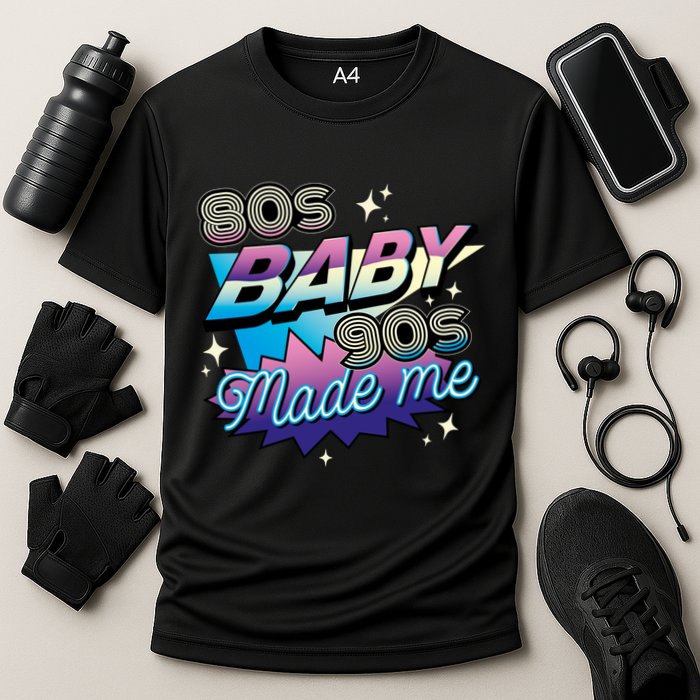 80s Baby 90s Made Me Retro Performance Shirt
