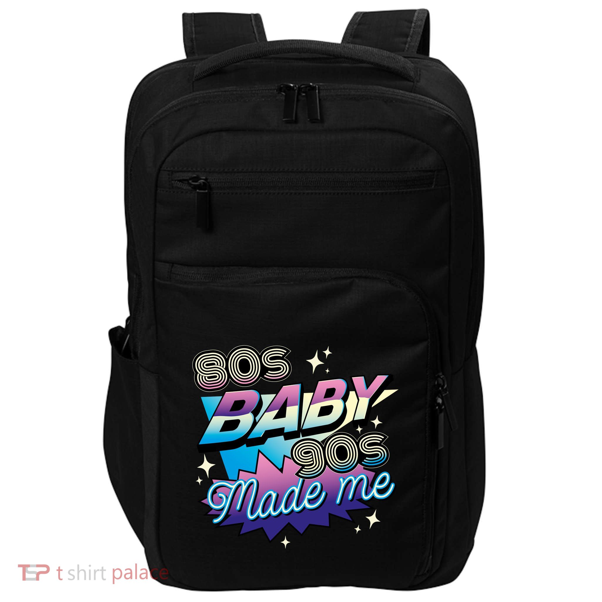 80s Baby 90s Made Me Retro Impact Tech Backpack