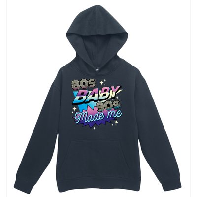 80s Baby 90s Made Me Retro Urban Pullover Hoodie