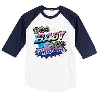 80s Baby 90s Made Me Retro Baseball Sleeve Shirt