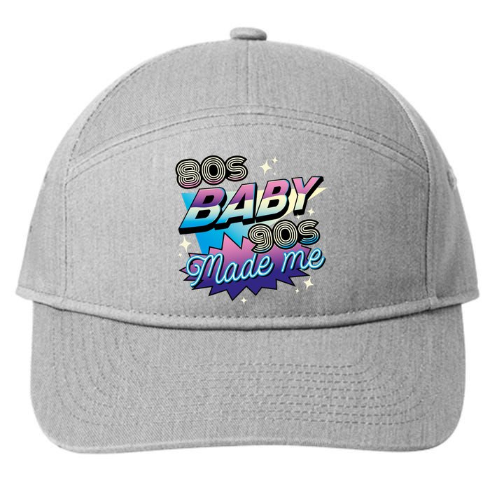 80s Baby 90s Made Me Retro 7-Panel Snapback Hat