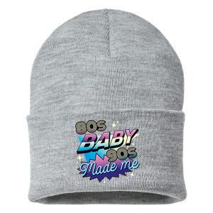 80s Baby 90s Made Me Retro Sustainable Knit Beanie