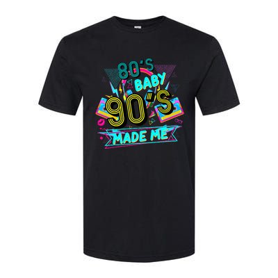 80s Baby 90s Made Me Funny Retro 1980s Softstyle® CVC T-Shirt