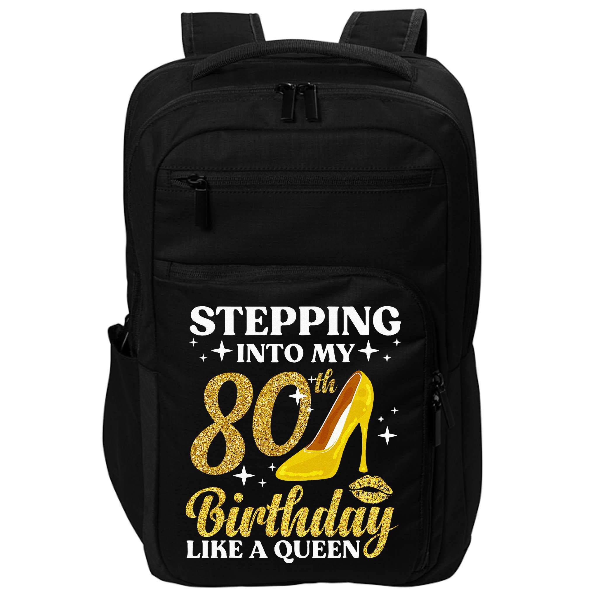 80th Birthday Art For Ladies Turning 80 Gag Impact Tech Backpack