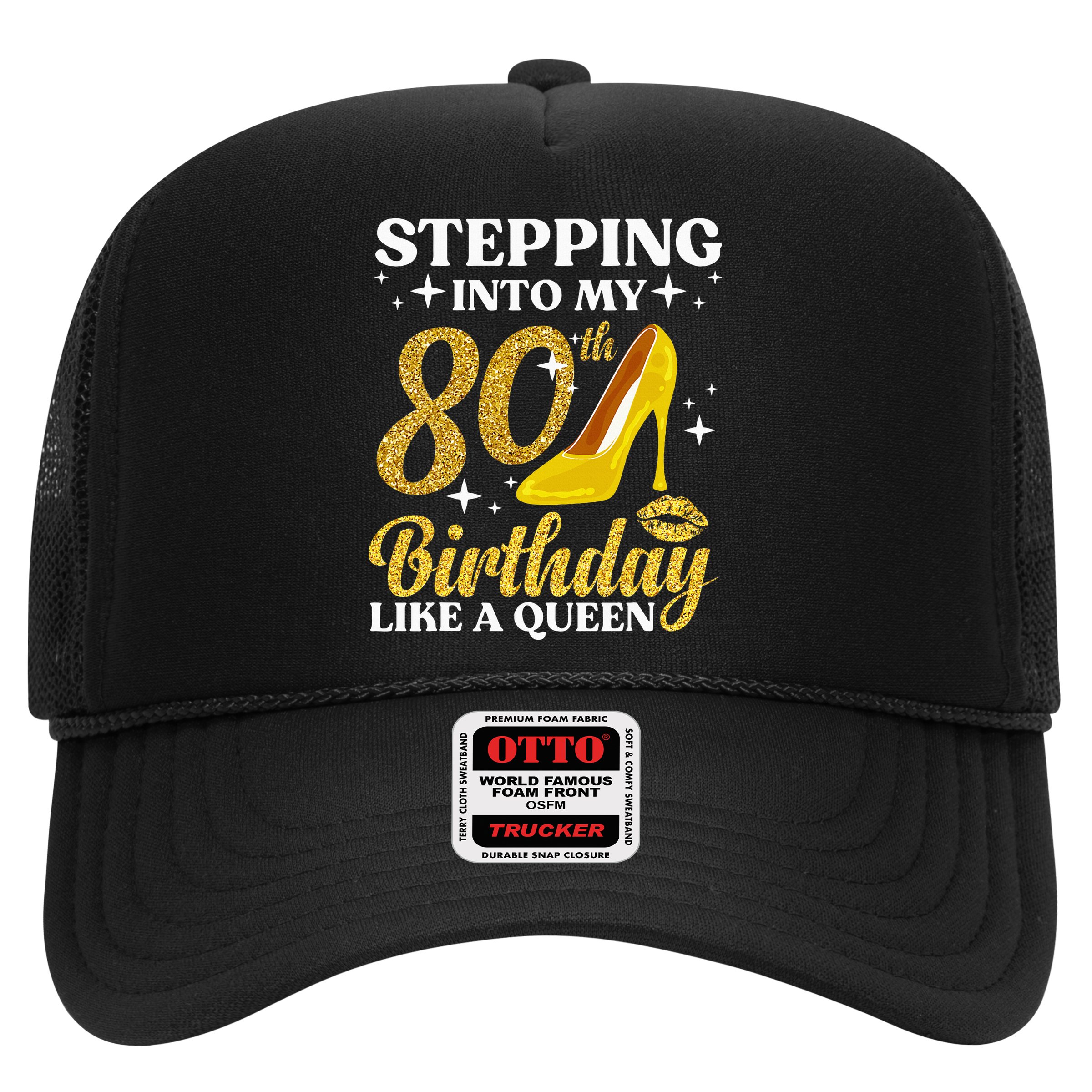80th Birthday Art For Ladies Turning 80 Gag Hat