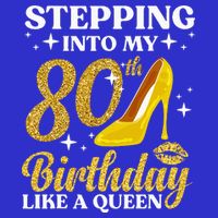 80th Birthday Art For Ladies Turning 80 Gag V-Neck T-Shirt