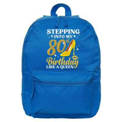 80th Birthday Art For Ladies Turning 80 Gag 16 in Basic Backpack
