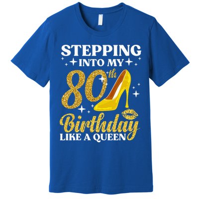 80th Birthday Art For Ladies Turning 80 Gag Premium T-Shirt