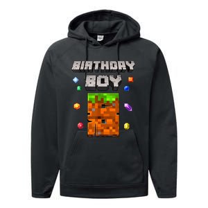 8th Birthday Boy 8 Video Garner Pixel Number Eight Bday Party Performance Fleece Hoodie