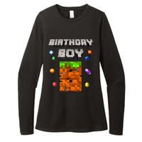 8th Birthday Boy 8 Video Garner Pixel Number Eight Bday Party Womens CVC Long Sleeve Shirt