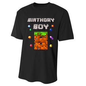 8th Birthday Boy 8 Video Garner Pixel Number Eight Bday Party Performance Sprint T-Shirt