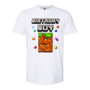 8th Birthday Boy 8 Video Garner Pixel Number Eight Bday Party Softstyle CVC T-Shirt