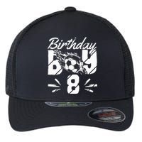 8th Birthday Birthday Boy Birthday Boy Soccer Fan Flexfit Unipanel Trucker Cap