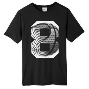 8th Birthday Boy Basketball Player Basketball 8 Years Old Tall Fusion ChromaSoft Performance T-Shirt