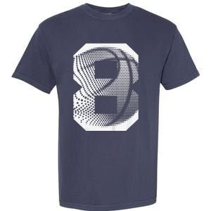 8th Birthday Boy Basketball Player Basketball 8 Years Old Garment-Dyed Heavyweight T-Shirt