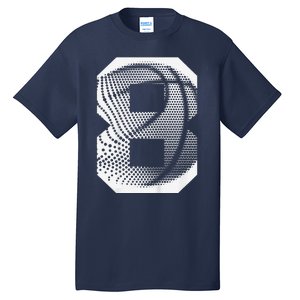 8th Birthday Boy Basketball Player Basketball 8 Years Old Tall T-Shirt