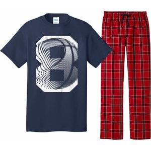 8th Birthday Boy Basketball Player Basketball 8 Years Old Pajama Set