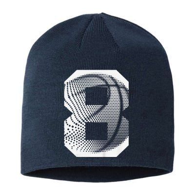 8th Birthday Boy Basketball Player Basketball 8 Years Old Sustainable Beanie