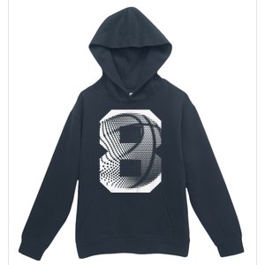 8th Birthday Boy Basketball Player Basketball 8 Years Old Urban Pullover Hoodie