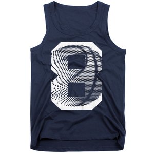 8th Birthday Boy Basketball Player Basketball 8 Years Old Tank Top