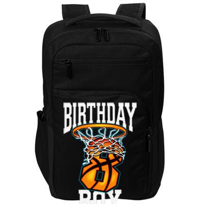 8th Birthday Basketball 8 Years Old Gift Impact Tech Backpack