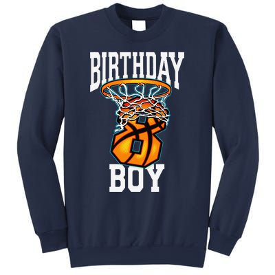 8th Birthday Basketball 8 Years Old Gift Sweatshirt