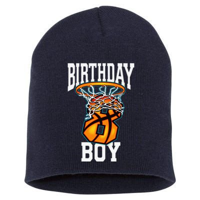 8th Birthday Basketball 8 Years Old Gift Short Acrylic Beanie