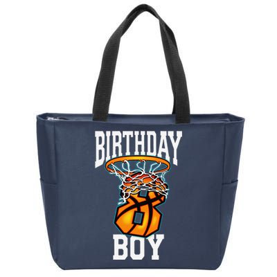 8th Birthday Basketball 8 Years Old Gift Zip Tote Bag