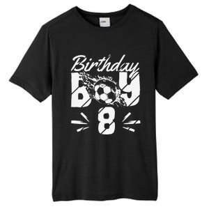 8th Birthday Birthday Boy Birthday Boy Soccer Fan Tall Fusion ChromaSoft Performance T-Shirt