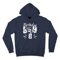 8th Birthday Birthday Boy Birthday Boy Soccer Fan Hoodie