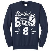 8th Birthday Birthday Boy Birthday Boy Soccer Fan Sweatshirt