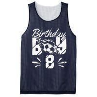 8th Birthday Birthday Boy Birthday Boy Soccer Fan Mesh Reversible Basketball Jersey Tank