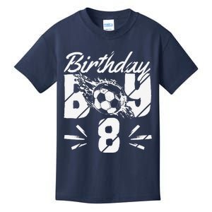 8th Birthday Birthday Boy Birthday Boy Soccer Fan Kids T-Shirt