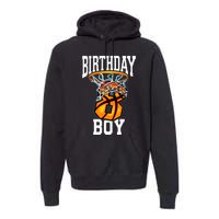 8th Birthday Basketball 8 Years Old Kids Gift Premium Hoodie