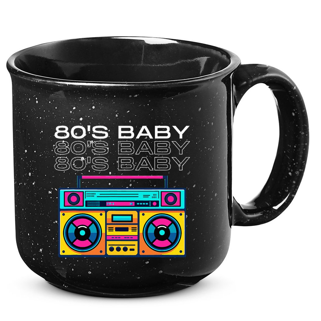 80S Baby Boombox Vintage Nostalgia Wear Retro Inspired 15oz Campfire Ceramic Mug